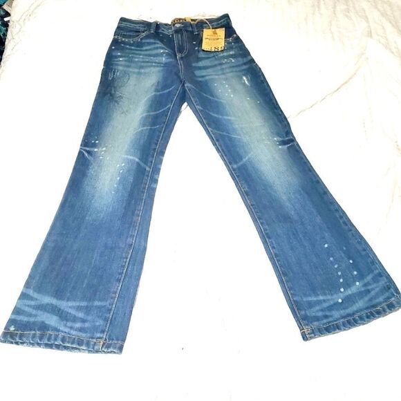 Children's Place NWT Boys Blue Jeans Size 14 - Picture 1 of 10